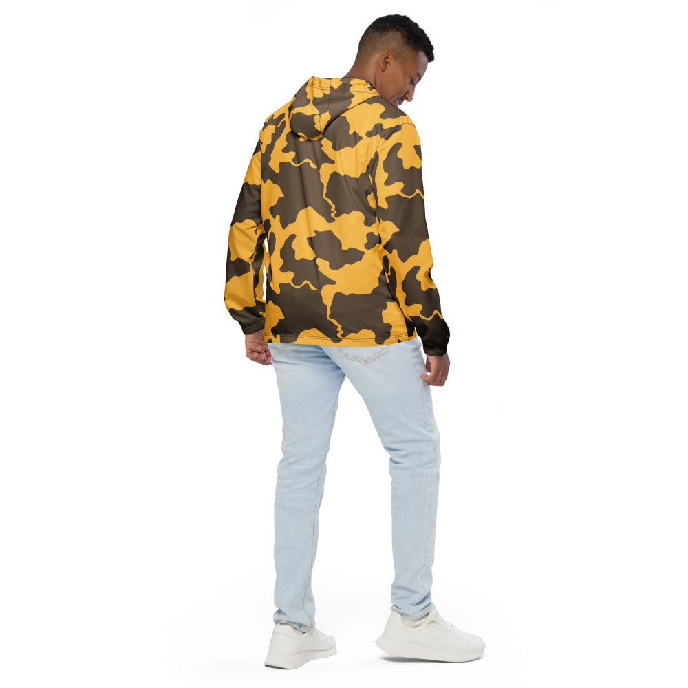 Yemeni Two Color Rock Desert CAMO Men’s windbreaker - Mens Windbreaker