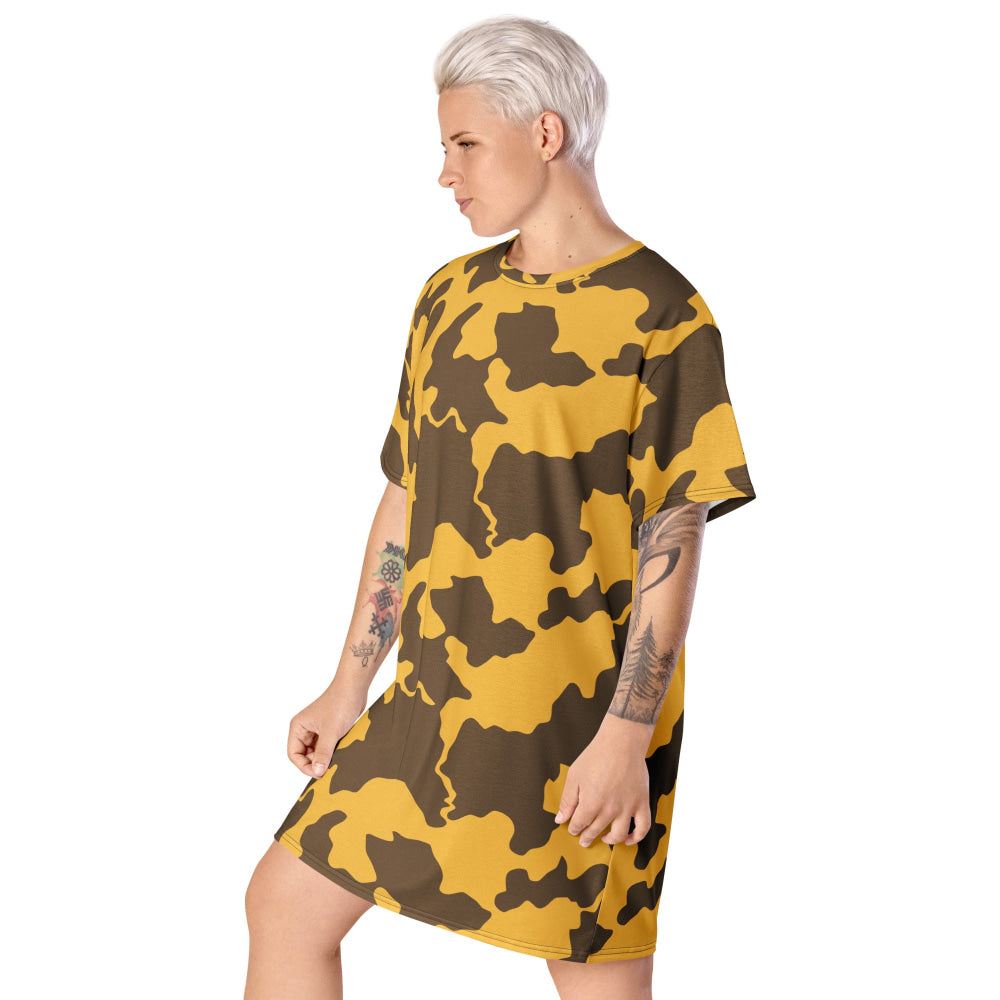 Yemeni Two Color Rock Desert CAMO T-shirt dress - Womens T-Shirt Dress