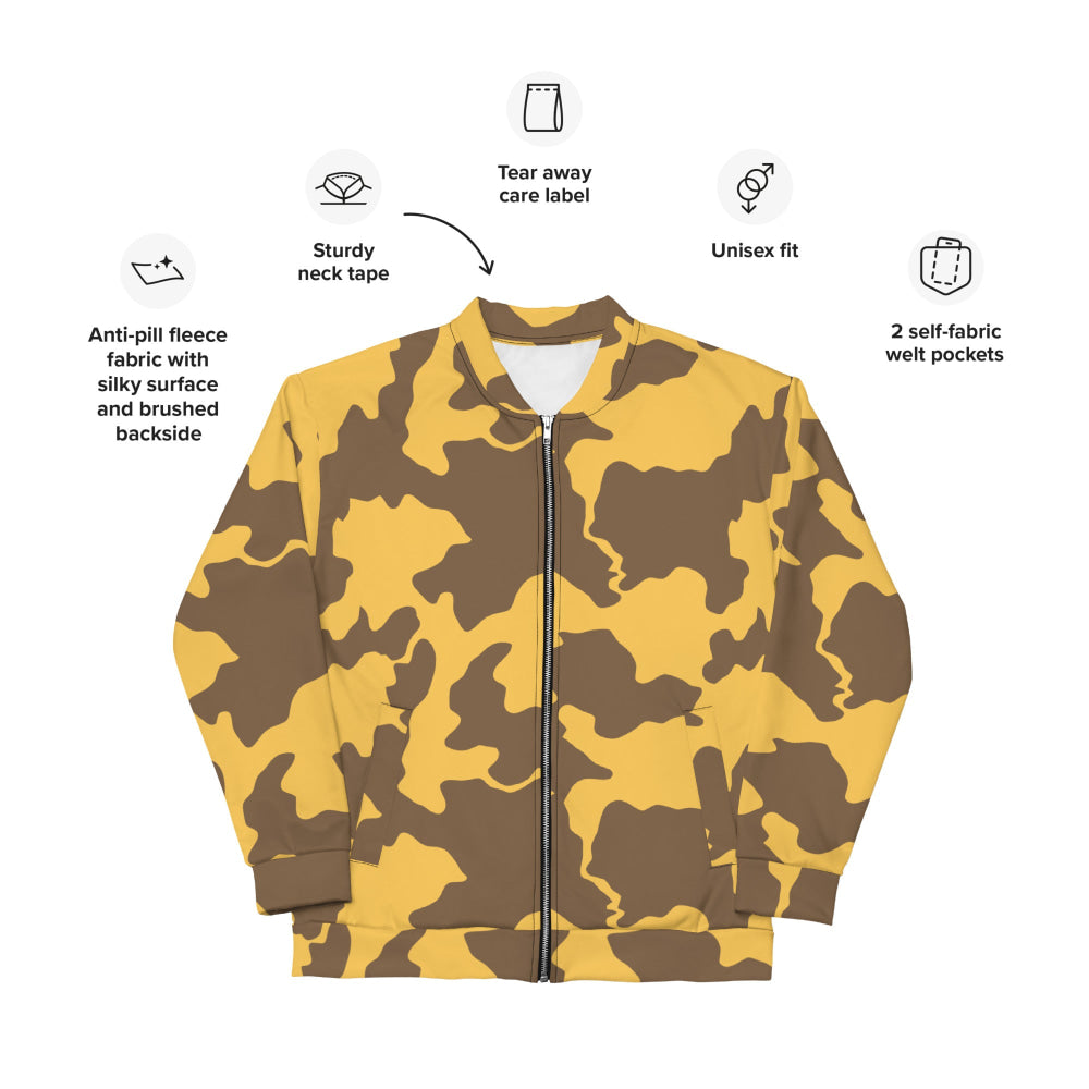 Yemeni Two Color Rock Desert CAMO Unisex Bomber Jacket