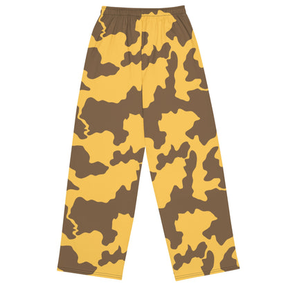 Yemeni Two Color Rock Desert CAMO unisex wide-leg pants - Unisex Wide-Leg Pants