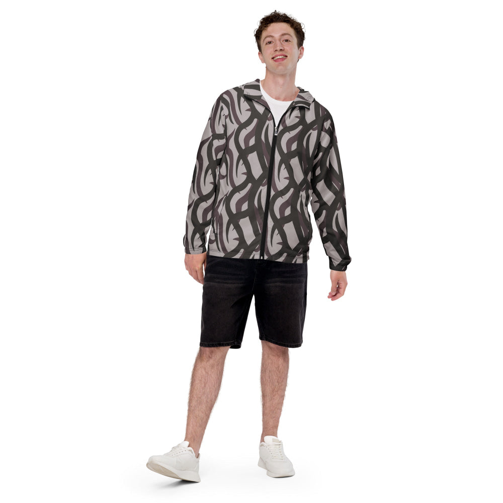 Zambian Wildlife Authority Ranger (ZAWA) Grey CAMO Men’s windbreaker - Mens Windbreaker