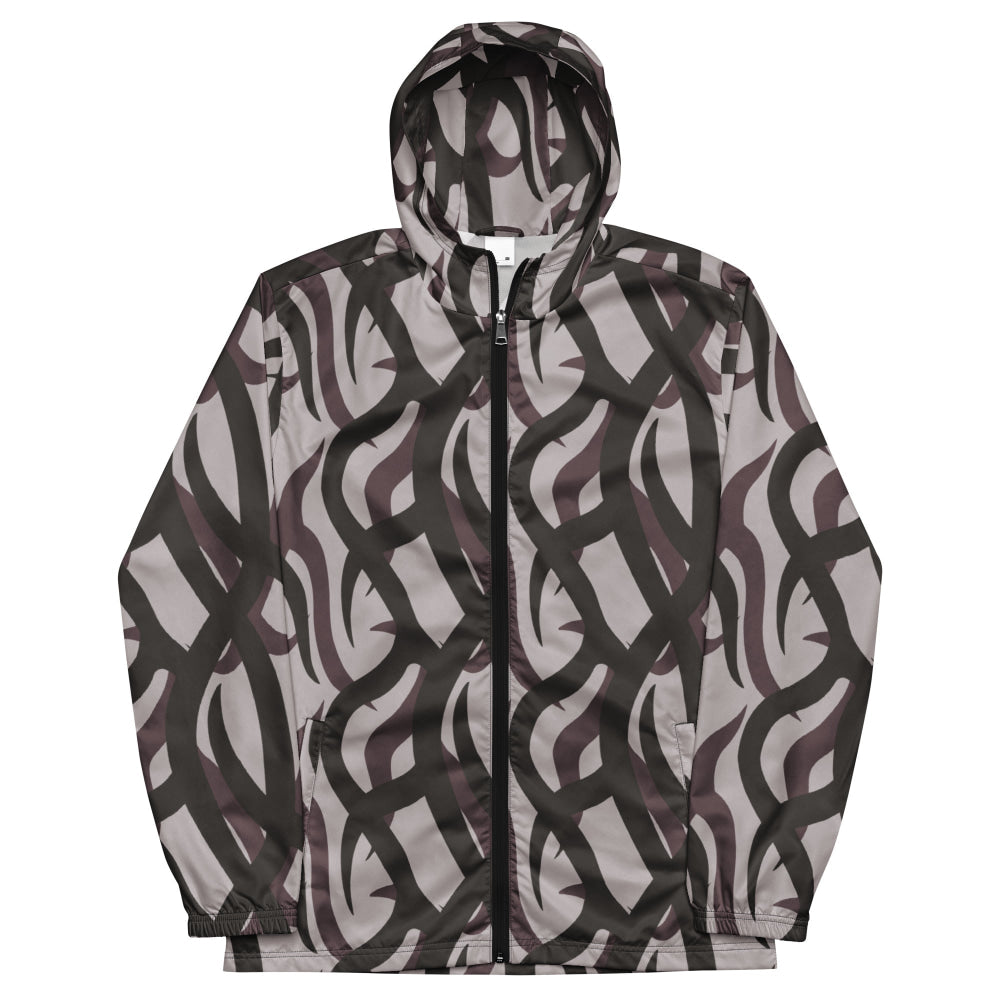 Zambian Wildlife Authority Ranger (ZAWA) Grey CAMO Men’s windbreaker - Mens Windbreaker