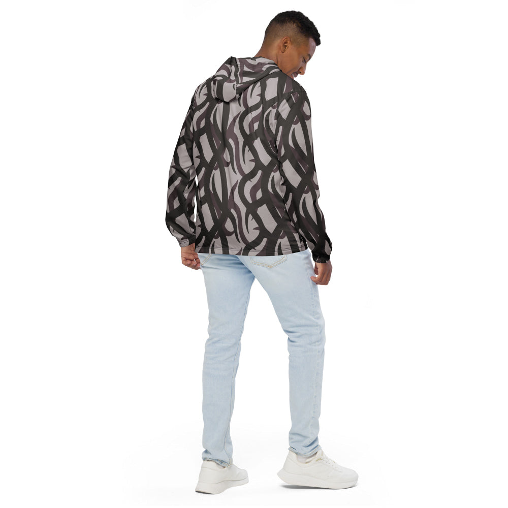 Zambian Wildlife Authority Ranger (ZAWA) Grey CAMO Men’s windbreaker - Mens Windbreaker