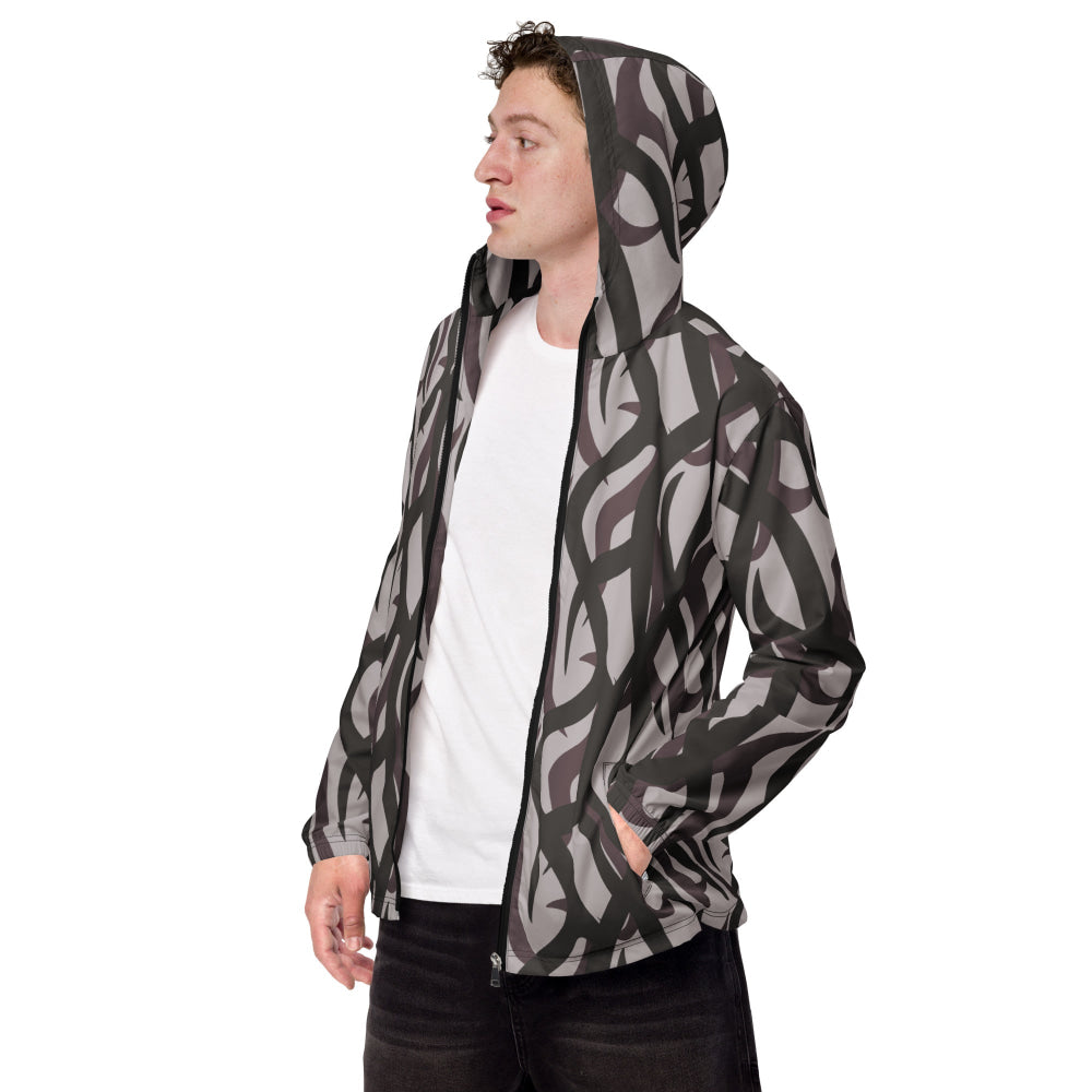 Zambian Wildlife Authority Ranger (ZAWA) Grey CAMO Men’s windbreaker - XS - Mens Windbreaker