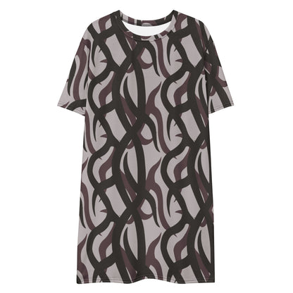 Zambian Wildlife Authority Ranger (ZAWA) Grey CAMO T-shirt dress - Womens T-Shirt Dress