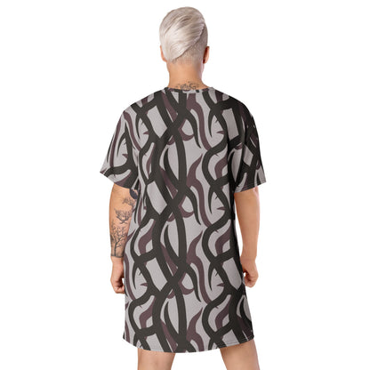 Zambian Wildlife Authority Ranger (ZAWA) Grey CAMO T-shirt dress - Womens T-Shirt Dress