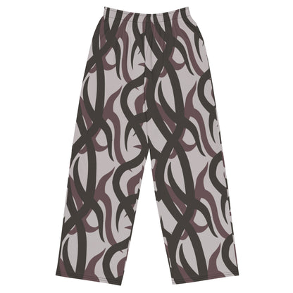 Zambian Wildlife Authority Ranger (ZAWA) Grey CAMO unisex wide-leg pants - 2XS - Unisex Wide-Leg Pants