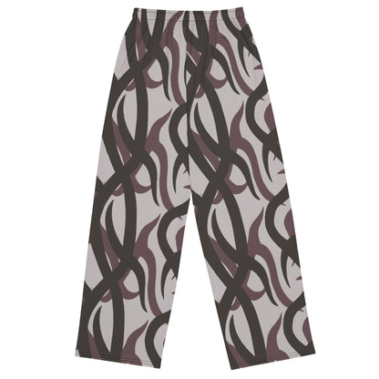 Zambian Wildlife Authority Ranger (ZAWA) Grey CAMO unisex wide-leg pants - Unisex Wide-Leg Pants