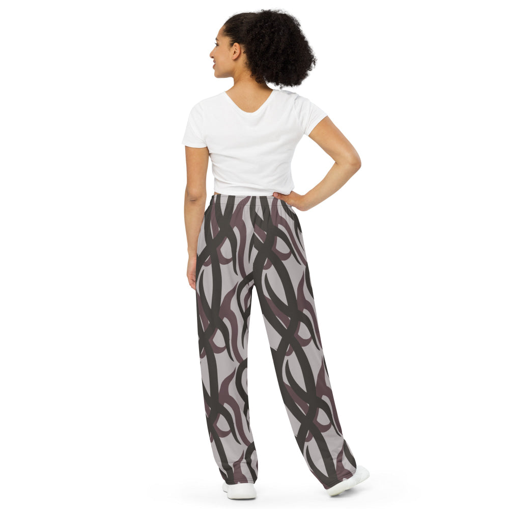 Zambian Wildlife Authority Ranger (ZAWA) Grey CAMO unisex wide-leg pants - Unisex Wide-Leg Pants