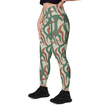 Zambian Wildlife Authority Ranger (ZAWA) CAMO Leggings with pockets - Womens With Pockets