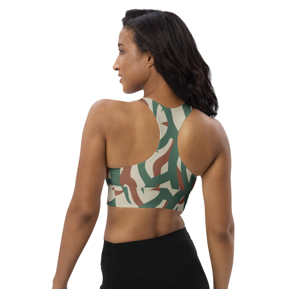 Zambian Wildlife Authority Ranger (ZAWA) CAMO Longline sports bra - Womens Sports Bra