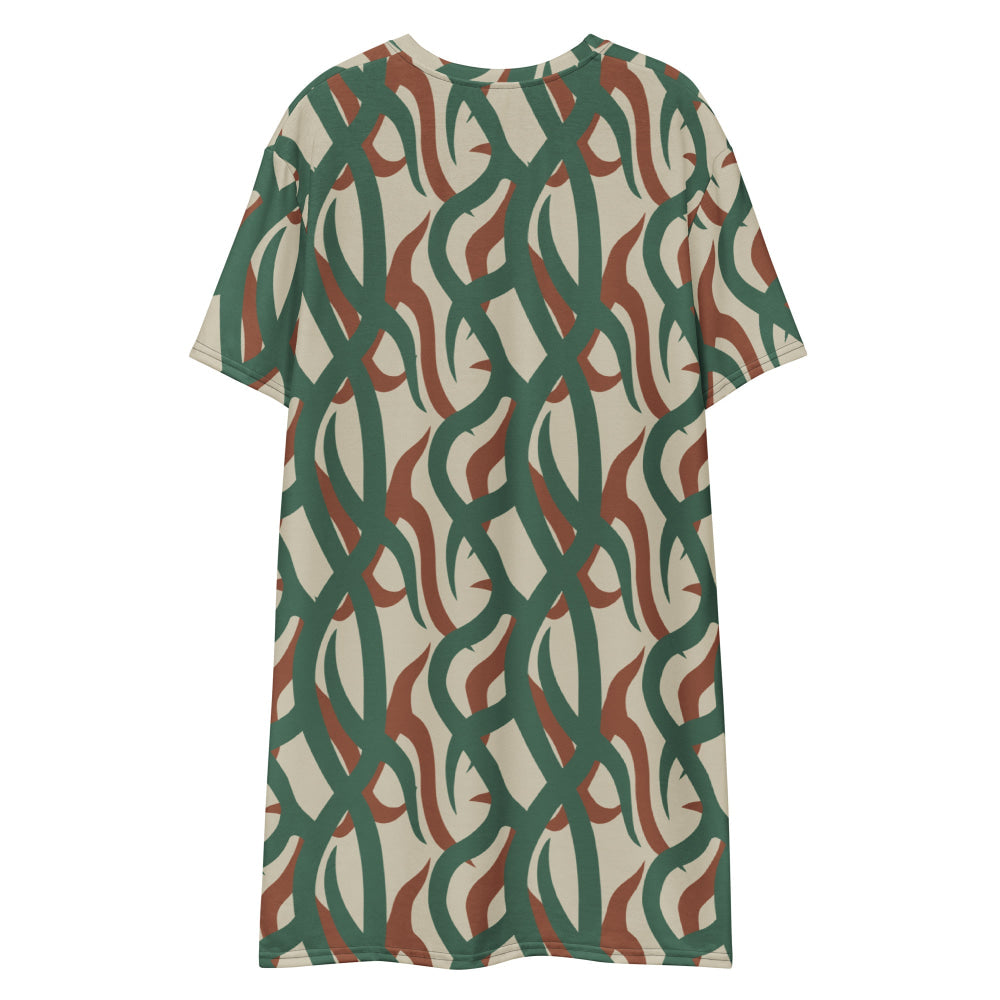 Zambian Wildlife Authority Ranger (ZAWA) CAMO T-shirt dress - Womens T-Shirt Dress