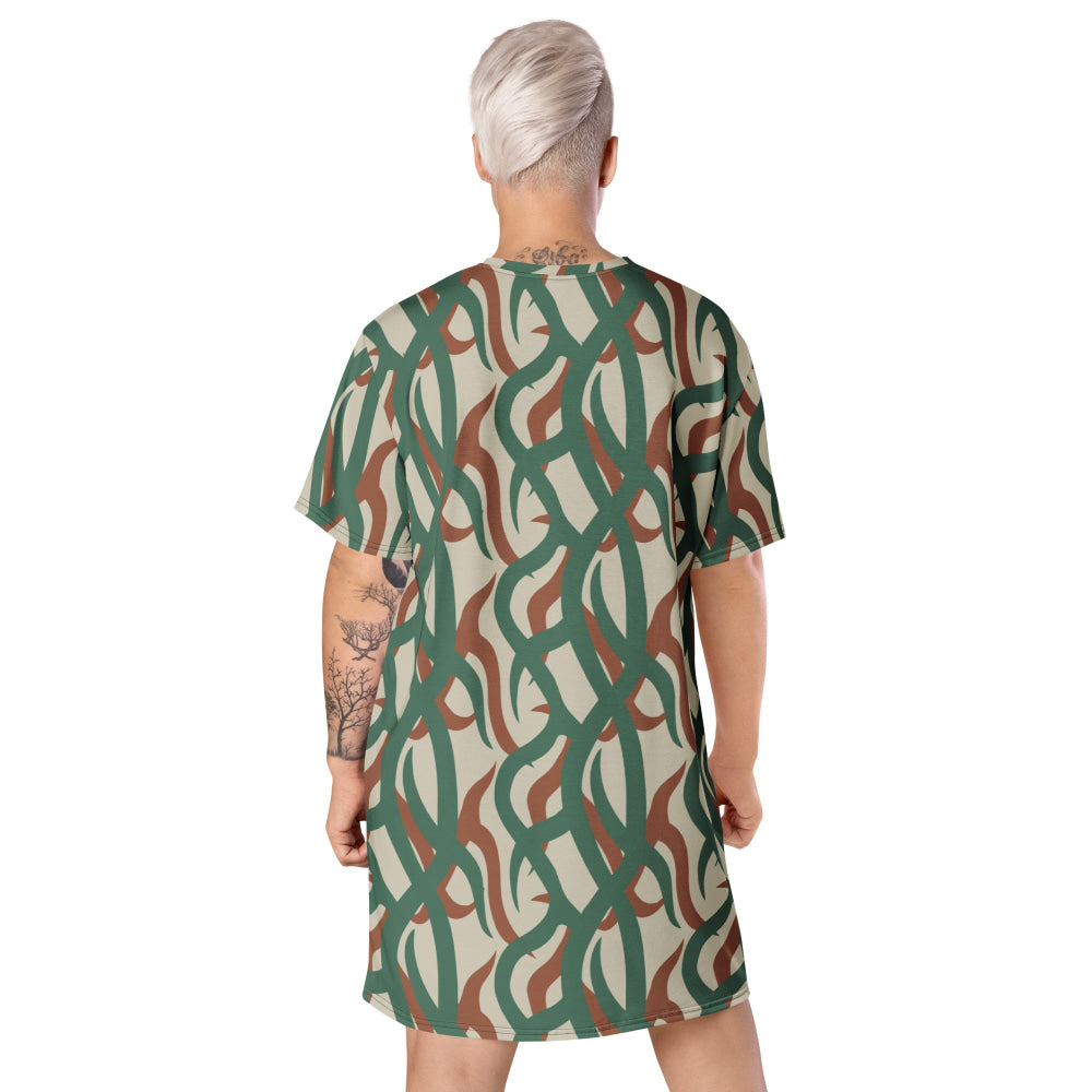 Zambian Wildlife Authority Ranger (ZAWA) CAMO T-shirt dress - Womens T-Shirt Dress