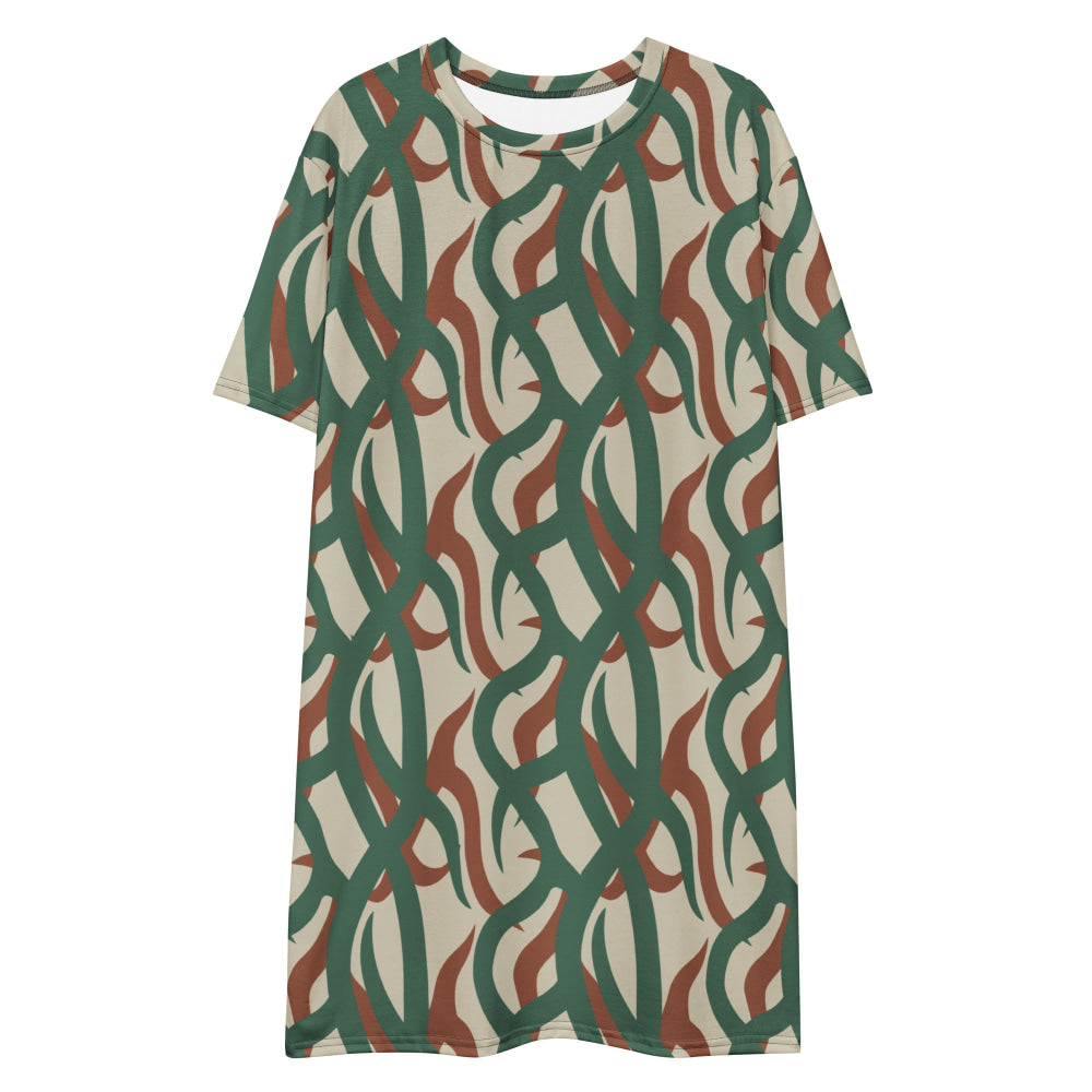 Zambian Wildlife Authority Ranger (ZAWA) CAMO T-shirt dress - Womens T-Shirt Dress