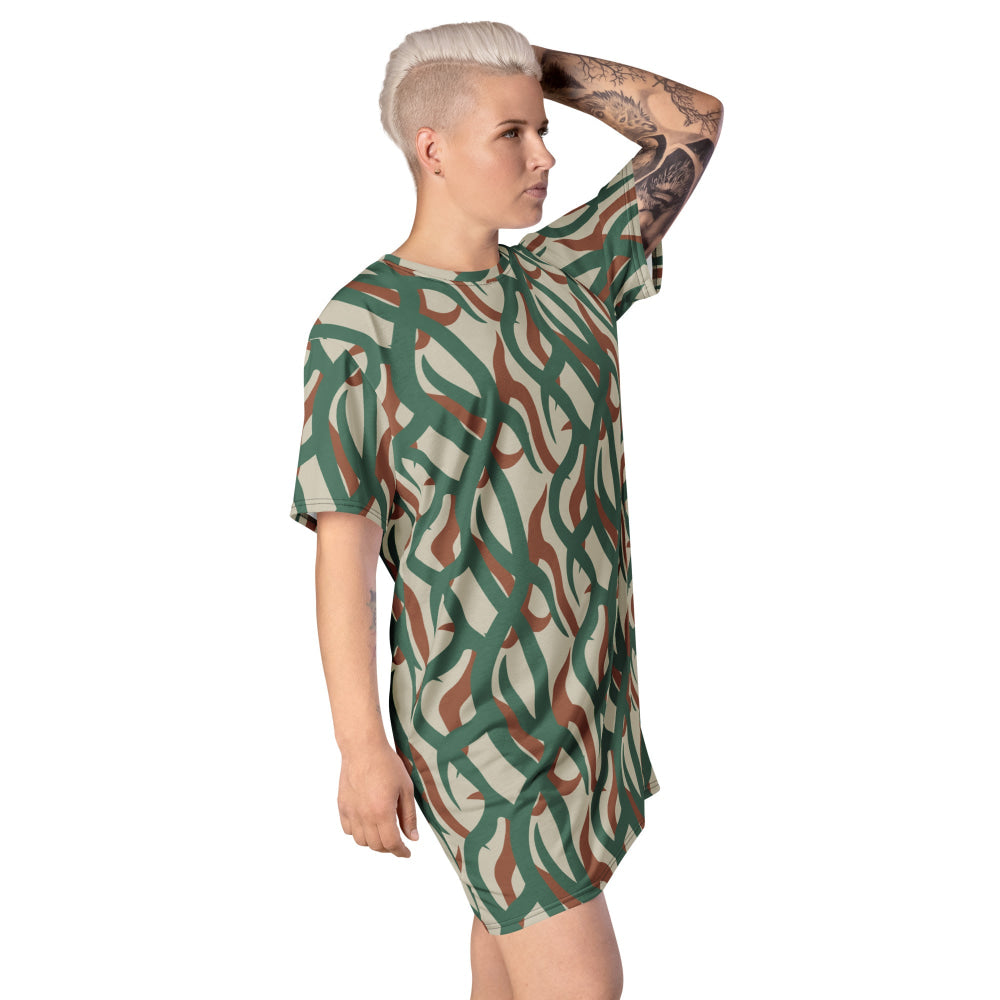 Zambian Wildlife Authority Ranger (ZAWA) CAMO T-shirt dress - Womens T-Shirt Dress