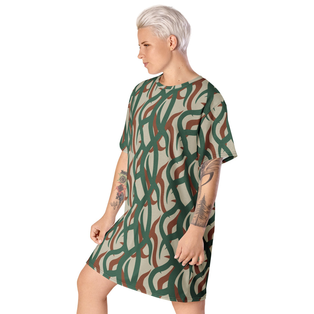 Zambian Wildlife Authority Ranger (ZAWA) CAMO T-shirt dress - Womens T-Shirt Dress