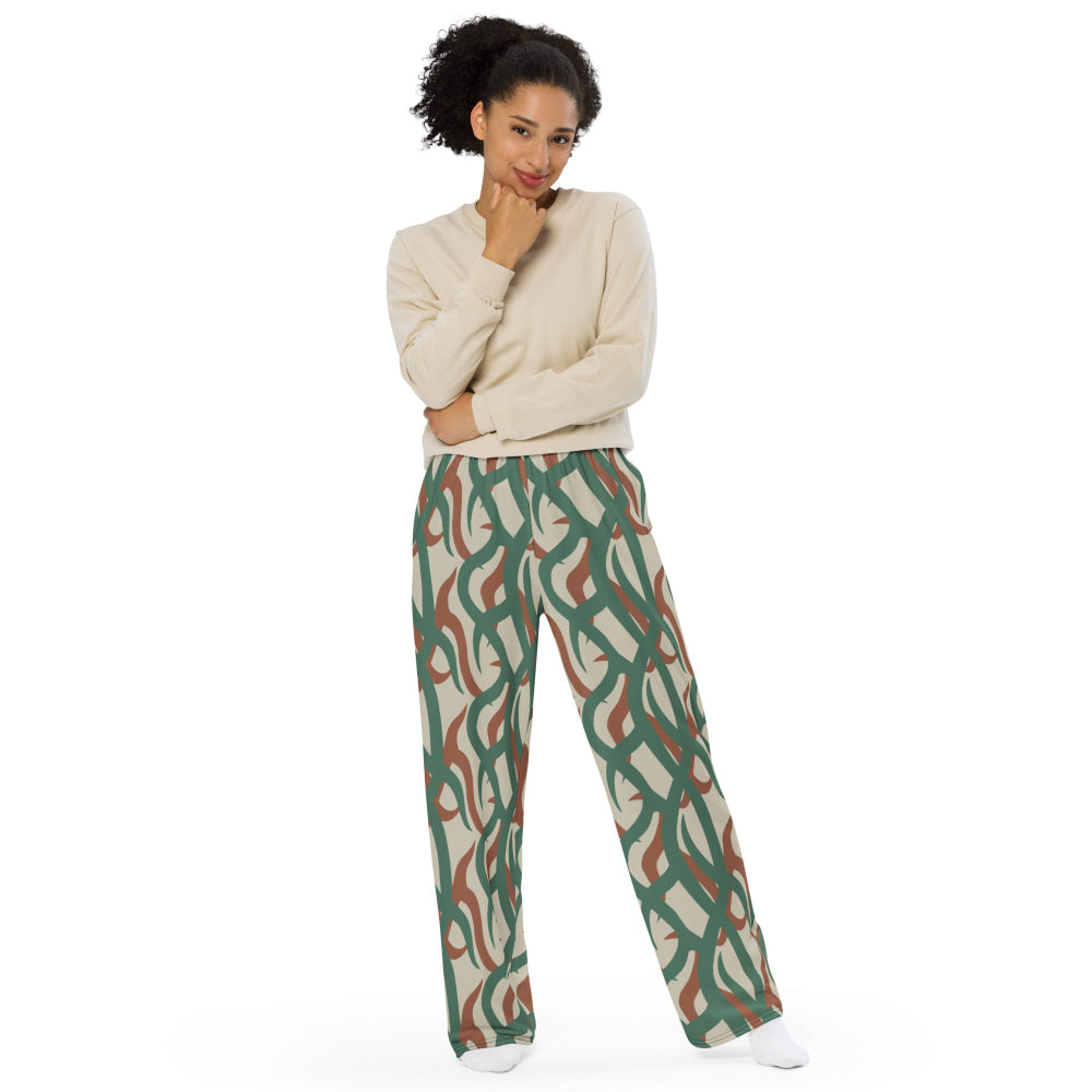 Zambian Wildlife Authority Ranger (ZAWA) CAMO unisex wide-leg pants - Unisex Wide-Leg Pants