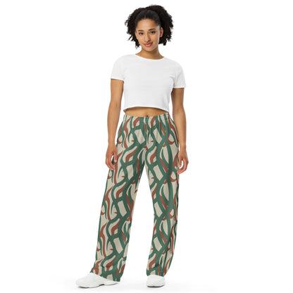 Zambian Wildlife Authority Ranger (ZAWA) CAMO unisex wide-leg pants - Unisex Wide-Leg Pants