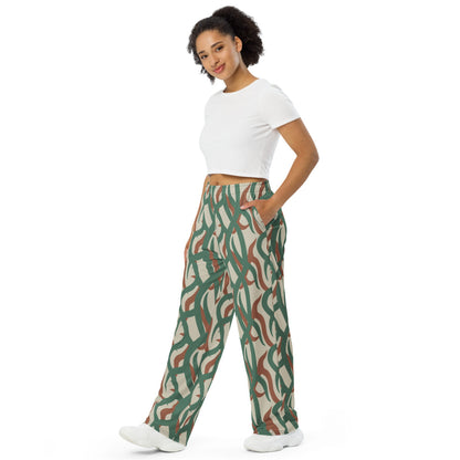 Zambian Wildlife Authority Ranger (ZAWA) CAMO unisex wide-leg pants - Unisex Wide-Leg Pants