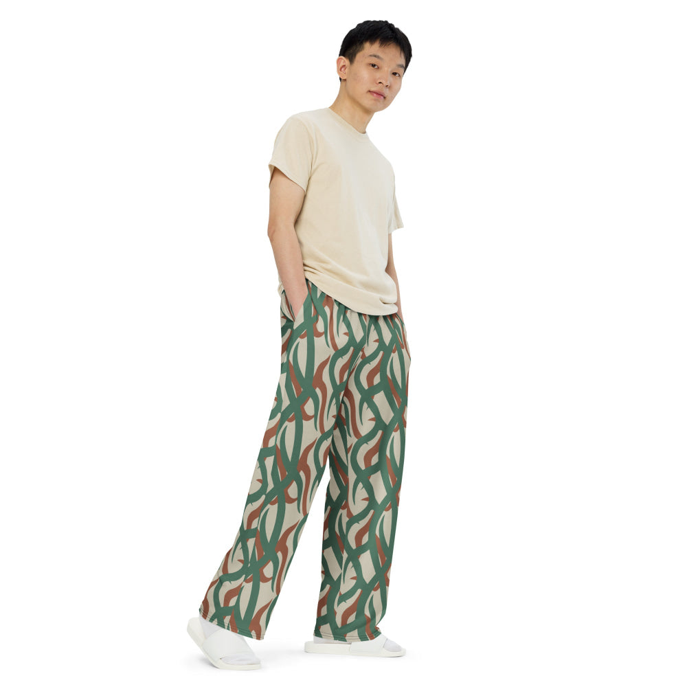 Zambian Wildlife Authority Ranger (ZAWA) CAMO unisex wide-leg pants - Unisex Wide-Leg Pants