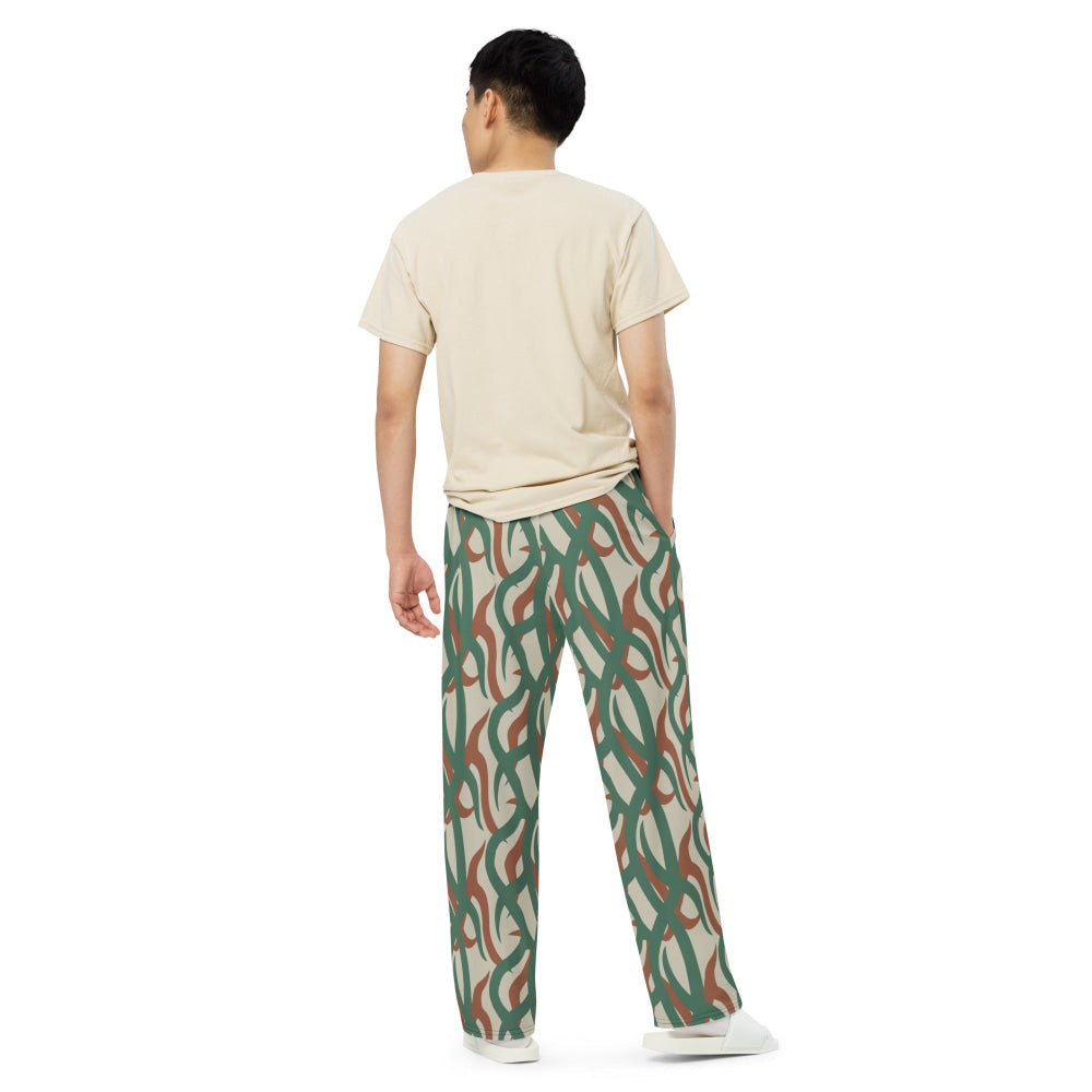 Zambian Wildlife Authority Ranger (ZAWA) CAMO unisex wide-leg pants - Unisex Wide-Leg Pants