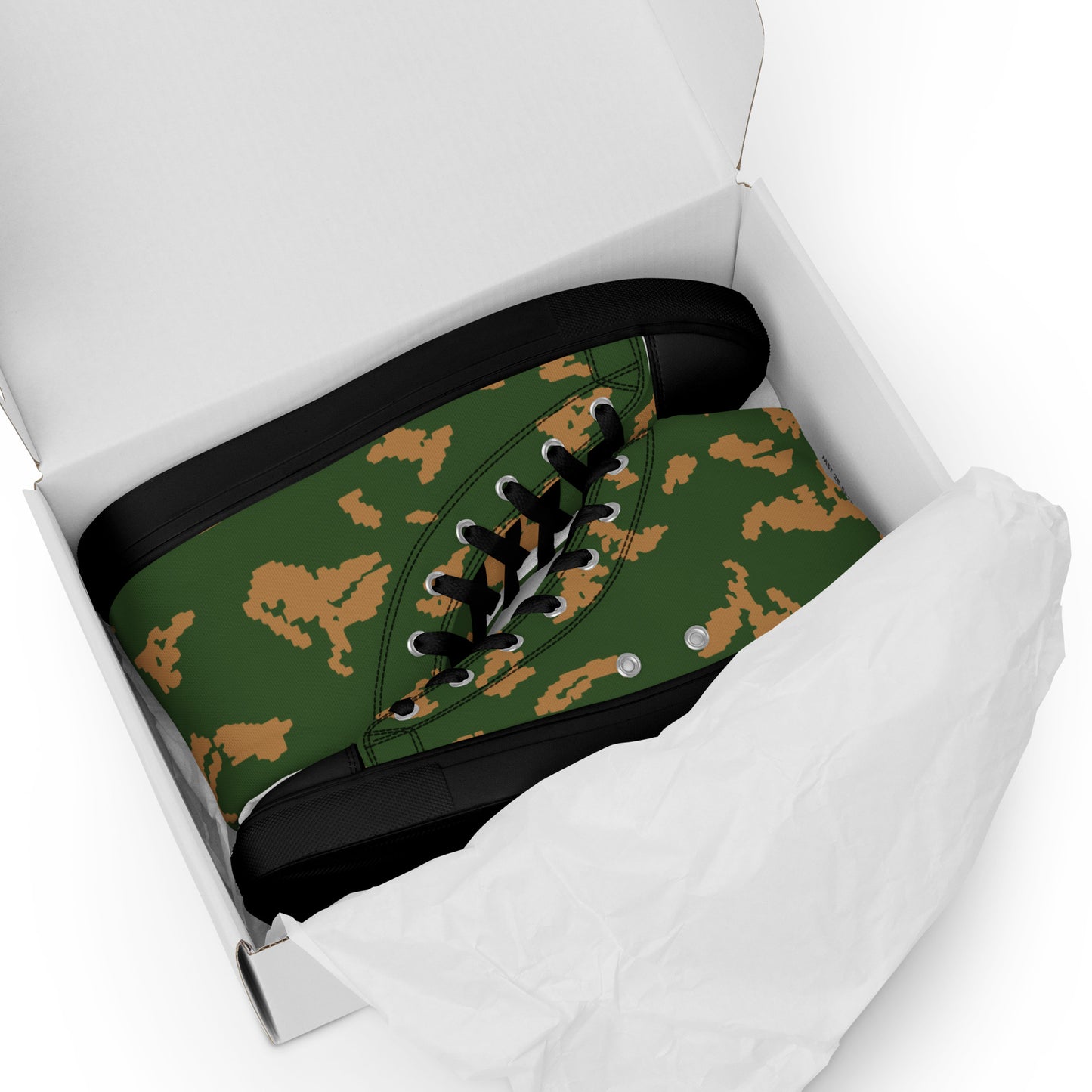 Russian KLMK Sunray Berezhka CAMO Men’s high top canvas shoes