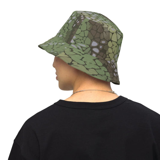 Dragon Skin Green CAMO Reversible bucket hat - S/M