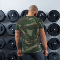 French Foreign Legion Lizard CAMO Men’s Athletic T-shirt