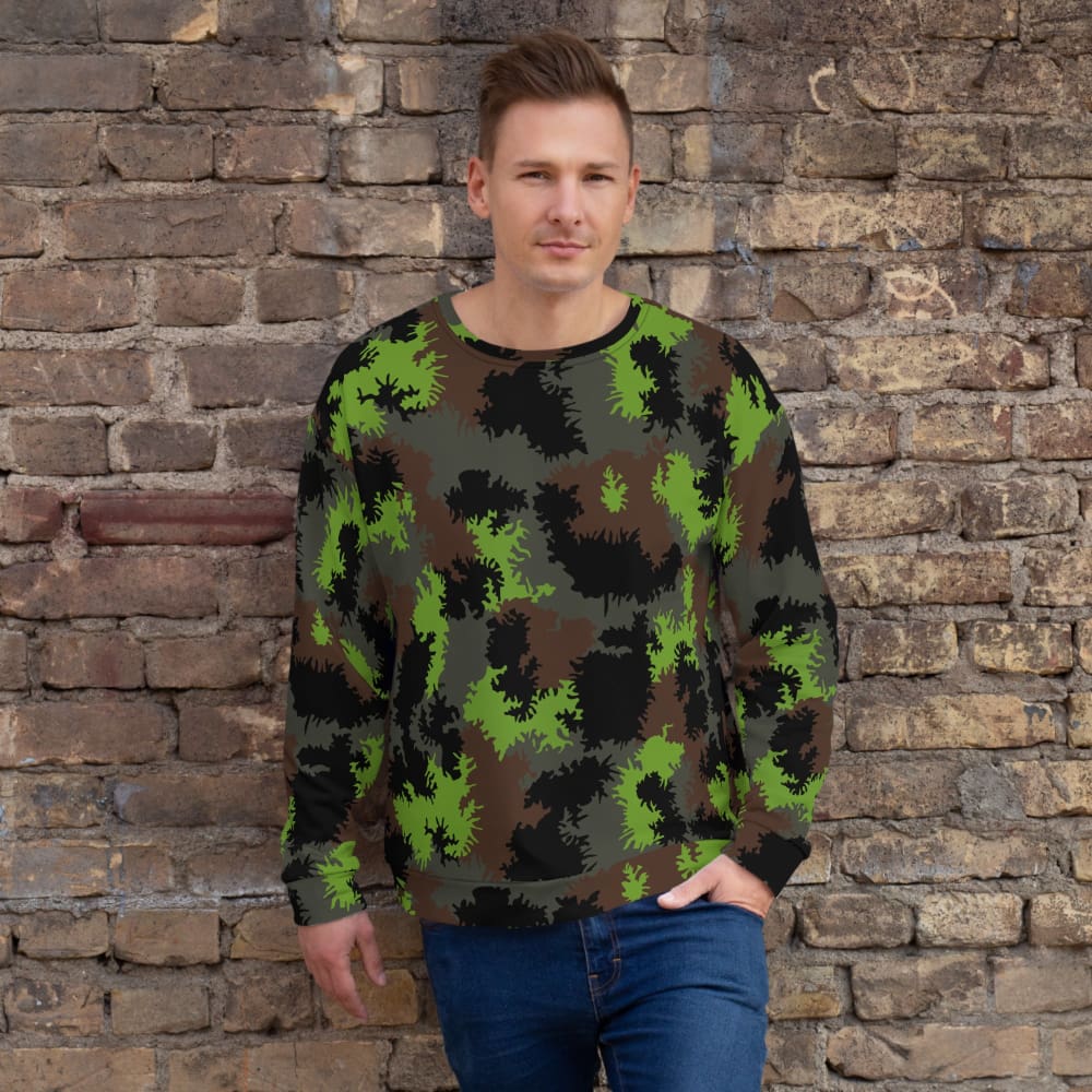 German Truppenversuch Sägezahnmuster CAMO Unisex Sweatshirt - XS