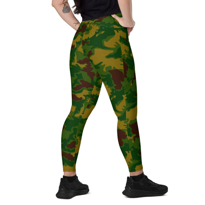 Hungarian 1967 Leaf CAMO Women’s Leggings with pockets - 2XS