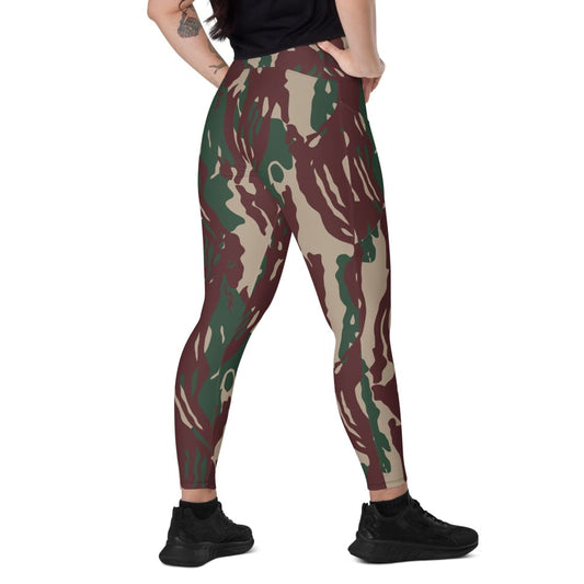 Indonesian Special Forces Loreng Darah Mengalir CAMO Women’s Leggings with pockets - 2XS