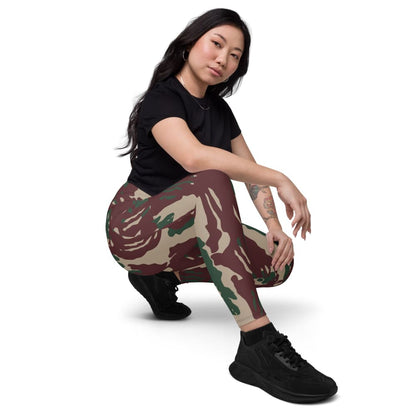Indonesian Special Forces Loreng Darah Mengalir CAMO Women’s Leggings with pockets