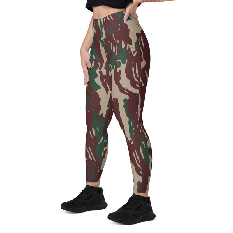Indonesian Special Forces Loreng Darah Mengalir CAMO Women’s Leggings with pockets