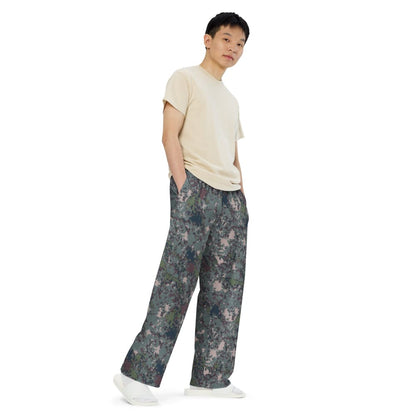 South Korean M100 Granite B Digital CAMO unisex wide-leg pants