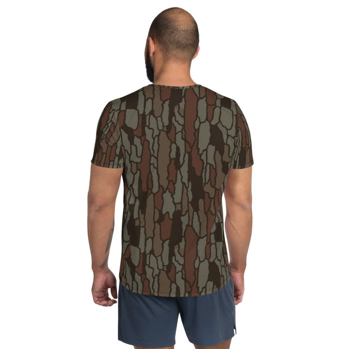 Tree Bark Hunting CAMO Men’s Athletic T-shirt