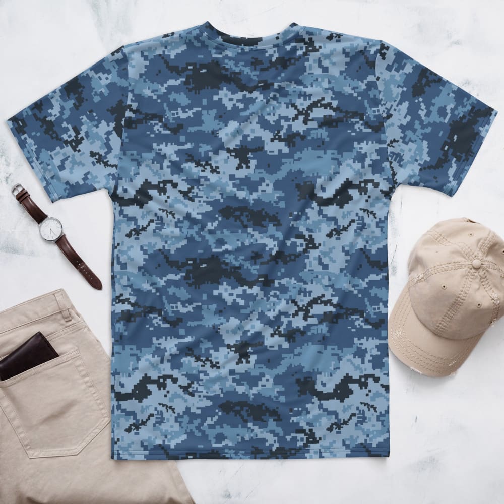 Camo HQ - Ukrainian MM14 Navy Camo Men’s T-Shirt 2XL